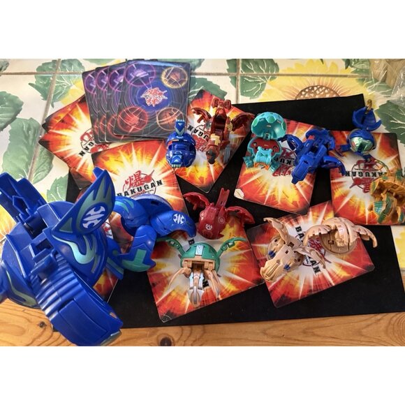 VTG Bakugan Cards Lot of 13 Set Limited Vintage Rare Bulk Magnetic Collectible - Picture 6 of 13